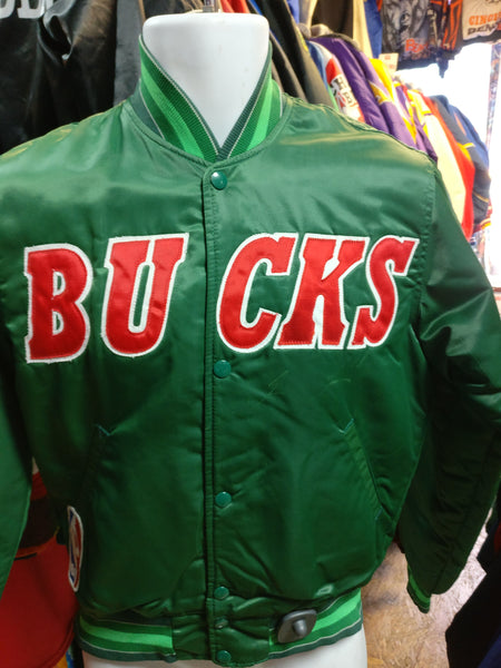 Vintage 80s MILWAUKEE BUCKS NBA Starter Nylon Jacket L - #XL3VintageClothing
