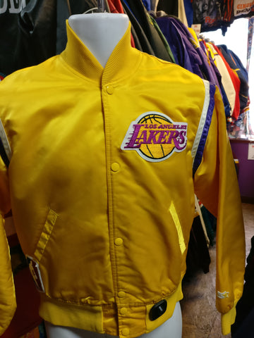 Vintage 80s LOS ANGELES LAKERS NBA Starter Nylon Jacket S - #XL3VintageClothing