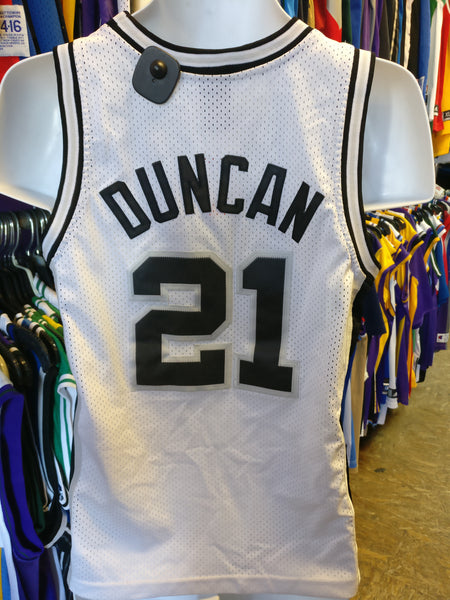 Vintage #21 TIM DUNCAN San Antonio Spurs NBA Nike Jersey YM - #XL3VintageClothing