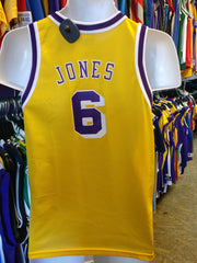 Vintage #6 EDDIE JONES Los Angeles Lakers NBA Champion Jersey 14