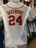 Vintage #24 GRADY SIZEMORE Cleveland Indians MLB Majestic Jersey YL - #XL3VintageClothing