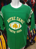 Vintage 70s NOTRE DAME FIGHTIN' IRISH NCAA T-Shirt L - #XL3VintageClothing