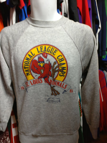 Vintage '85 ST. LOUIS CARDINALS MLB N.L. Champs Sweatshirt M - #XL3VintageClothing
