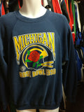 Vintage '90 MICHIGAN WOLVERINES NCAA Rose Bowl Sweatshirt XL - #XL3VintageClothing