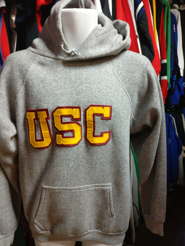 Vintage 80s USC TROJANS NCAA Discus Athletic Hooded Sweatshirt L - #XL3VintageClothing