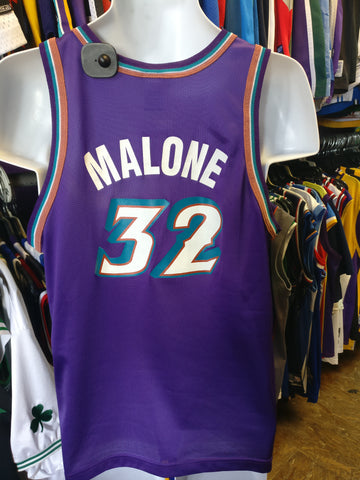 Vintage #32 KARL MALONE Utah Jazz NBA Champion Jersey 18-20 - #XL3VintageClothing