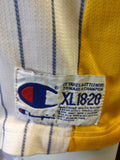 Vtg #44 AUSTIN CROSHERE Indiana Pacers Pinstripe Champion Jersey 18-20 - #XL3VintageClothing
