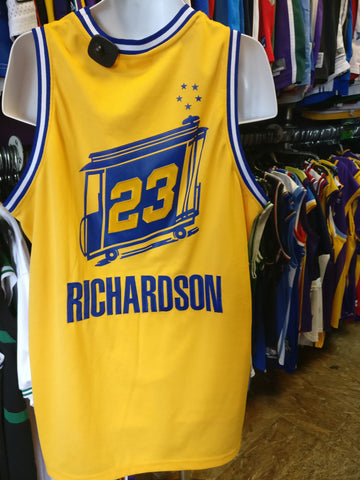 Vtg #23 JASON RICHARDSON G. S. Warriors NBA Reebok Authentic Jersey 48 - #XL3VintageClothing