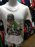 Vtg '89 #22 WILL CLARK San Francisco Giants MLB Caricature T-Shirt S