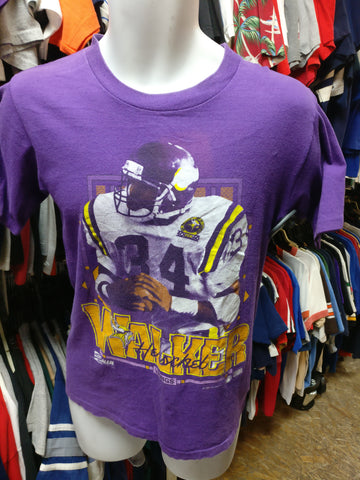 Vintage '90 #34 HERSCHEL WALKER Minnesota Vikings NFL Salem T-Shirt S