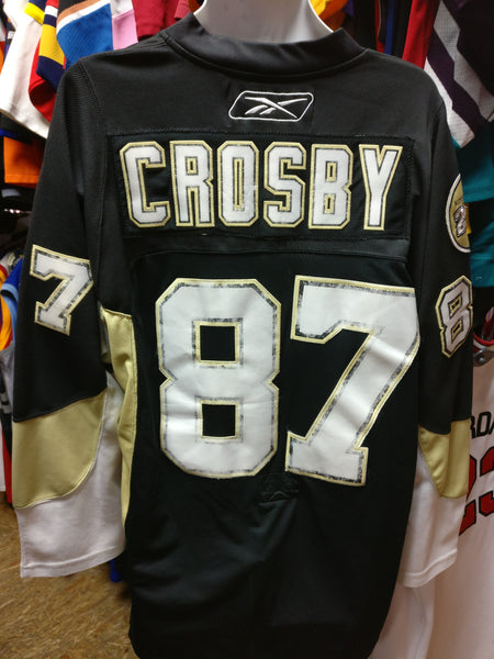 Vtg #87 SIDNEY CROSBY Pittsburgh Penguins NHL CCM Authentic Jersey 54