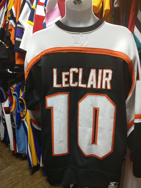 Vintage #10 JOHN LECLAIR Philadelphia Flyers NHL Starter Jersey L