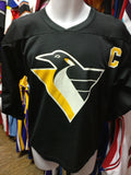Vintage #66 MARIO LEMIEUX Pittsburgh Penguins NHL CCM Jersey YL/YXL