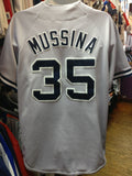Vintage #35 MIKE MUSSINA New York Yankees MLB Majestic Jersey L