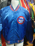Vintage 80s CHICAGO CUBS MLB Back Patch Chalk Line Nylon Jacket L