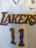 Vintage #11 KARL MALONE Los Angeles Lakers NBA Nike Jersey M