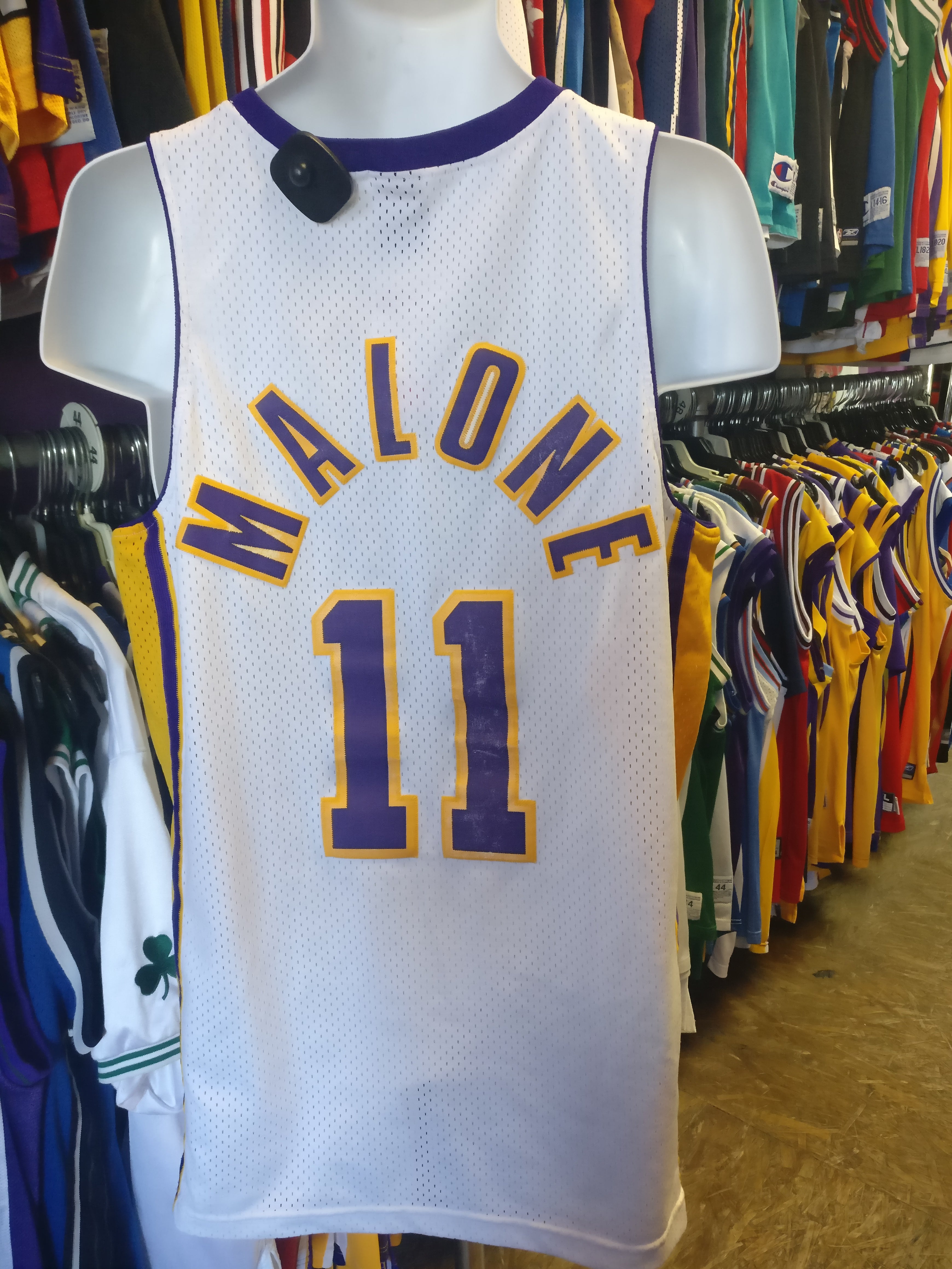 OLD NIKE ナイキNBA 11 Karl Malone ゲームシャツ Karl Malone #11 Los Angeles Lakers NBA Nike Basketball