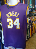 Vintage #34 SHAQUILLE O'NEAL Los Angeles Lakers NBA Champion Jersey 40
