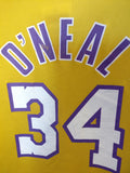 Vintage #34 SHAQUILLE O'NEAL Los Angeles Lakers NBA Champion Jersey 40