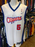 Vintage #5 CUTTINO MOBLEY Los Angeles Clippers NBA Reebok Jersey M
