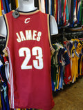 Vtg #23 LEBRON JAMES Cleveland Cavaliers NBA Reebok Authentic Jersey M