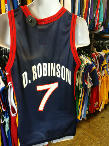 Vtg#7 DAVID ROBINSON USA Dream Team NBA Champion Jersey 40 (Deadstock)