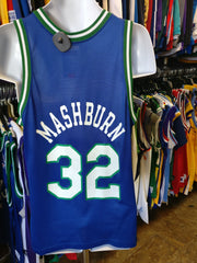 1995-97 DALLAS MAVERICKS MASHBURN #32 CHAMPION JERSEY (AWAY) L