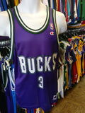 Vintage #3 SHAWN RESPERT Milwaukee Bucks NBA Champion Jersey 40