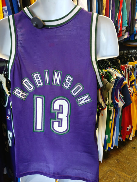 Vintage #13 GLENN ROBINSON Milwaukee Bucks NBA Champion Jersey 40
