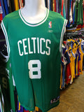 Vintage #8 ANTOINE WALKER Boston Celtics NBA Reebok Jersey M