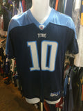 Vintage #10 VINCE YOUNG Tennessee Titans NFL Reebok Jersey YXL