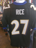 Vtg#27 RAY RICE Baltimore Ravens Reebok Athentic Jersey 50 (Deadstock