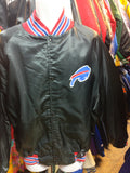 Vintage 80s BUFFALO BILLS NFL Back Patch Nylon Jacket 2XL