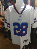 Vintage #28 CJ SPILLER Buffalo Bills NFL Reebok Authentic Jersey 48