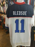 Vintage #11 DREW BLEDSOE Buffalo Bills NFL Reebok Jersey L