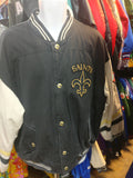 Vintage NEW ORLEANS SAINTS NFL Back Patch Mirage Jacket XL