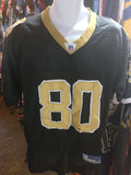 Vtg #80 JIMMY GRAHAM New Orleans Saints NFL Reebok Authentic Jersey 48