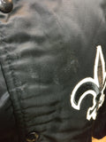 Vintage 80s NEW ORLEANS SAINTS NFL Chalk Line Nylon Jacket M