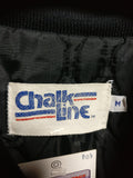 Vintage 80s NEW ORLEANS SAINTS NFL Chalk Line Nylon Jacket M