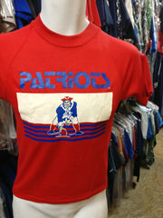 Vintage 80s Trench New England Patriots T-shirt S/M 