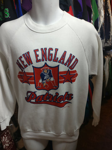 Vintage 80s NEW ENGLAND PATRIOTS NFL Logo 7 Sweatshirts S