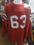 Vintage '61 #63 BOSTON PATRIOTS NFL Stall & Dean Jersey 56