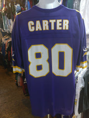 Vintage #80 CRIS CARTER Minnesota Vikings NFL Starter Jersey YL – XL3  VINTAGE CLOTHING