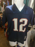 Vintage #12 TIM BRADY New England Patriots NFL Reebok Jersey YL