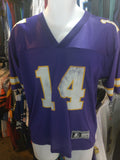 Vintage #14 BRAD JOHNSON Minnesota Vikings NFL Starter Jersey YL