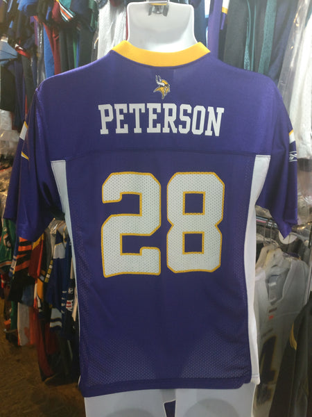 Vintage #28 ADRIAN PETERSON Minnesota Vikings NFL Reebok Jersey YL