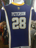 Vintage #28 ADRIAN PETERSON Minnesota Vikings NFL Nike Jersey YL