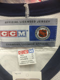 Vtg #8 TRISH New York Islanders NHL CCM Jersey M (Signed)
