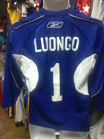 Vintage Vancouver Canucks Luongo CCM Youth Hockey Jersey Sz S/M Authentic