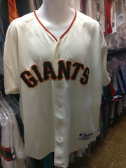 Vintage Russell Athletic San Francisco Giants Cursive Black Jersey Mens XL  MLB